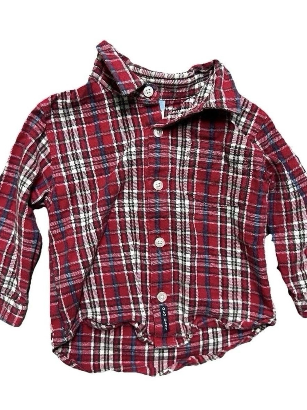 Toddler Boy Winter Shirts Long Sleeve Sweatshirt Button Down Size 18-24 Months - Picture 2 of 8